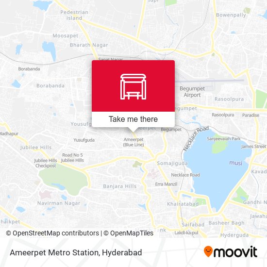 Ameerpet Metro Station map