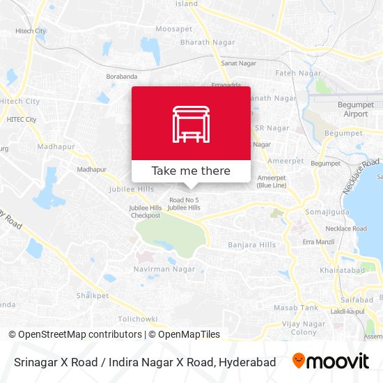 Srinagar X Road / Indira Nagar X Road map