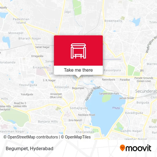 Begumpet map