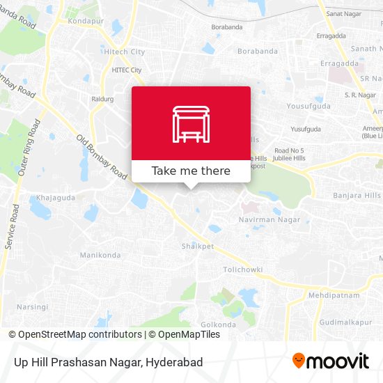 Up Hill Prashasan Nagar map