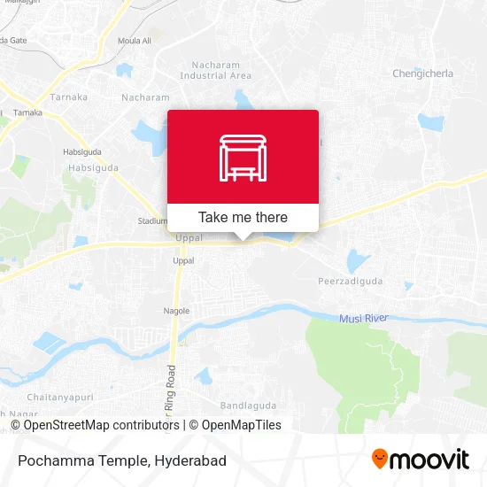 Pochamma Temple map
