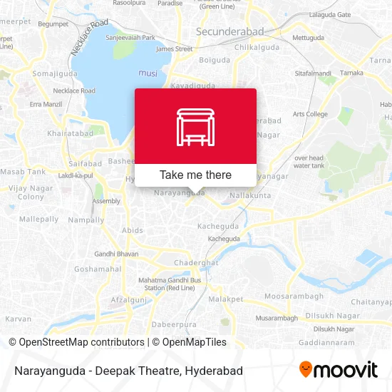 Narayanguda - Deepak Theatre map