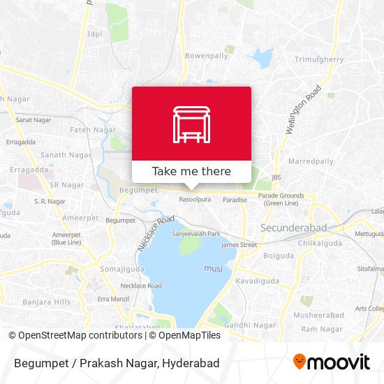 Begumpet / Prakash Nagar map