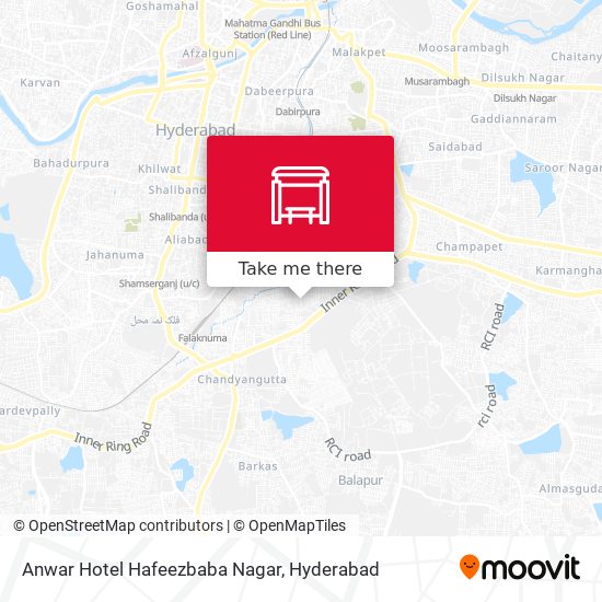 Anwar Hotel Hafeezbaba Nagar map