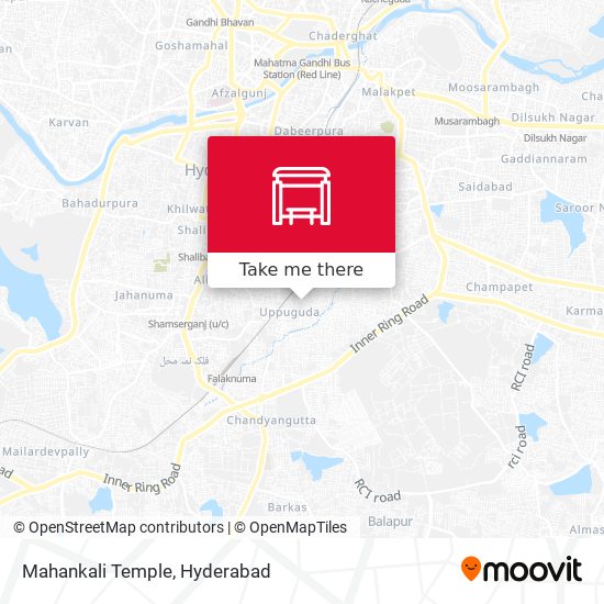 Mahankali Temple map