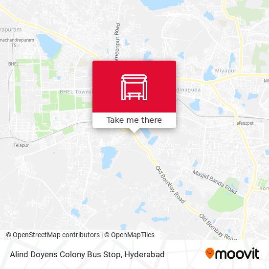 Alind Doyens Colony Bus Stop map