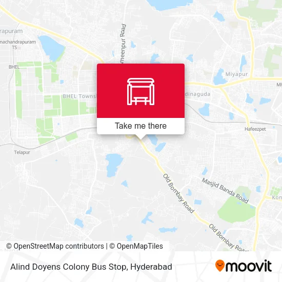 Alind Doyens Colony Bus Stop map