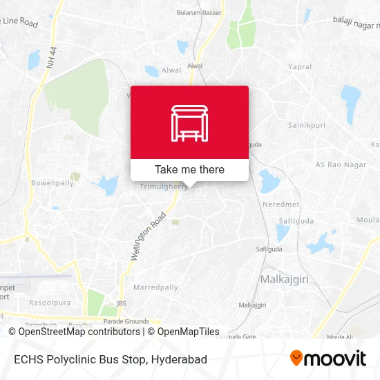 Echs Polyclinic Bus Stop map