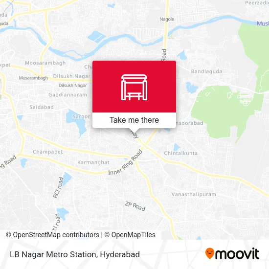 LB Nagar Metro Station map