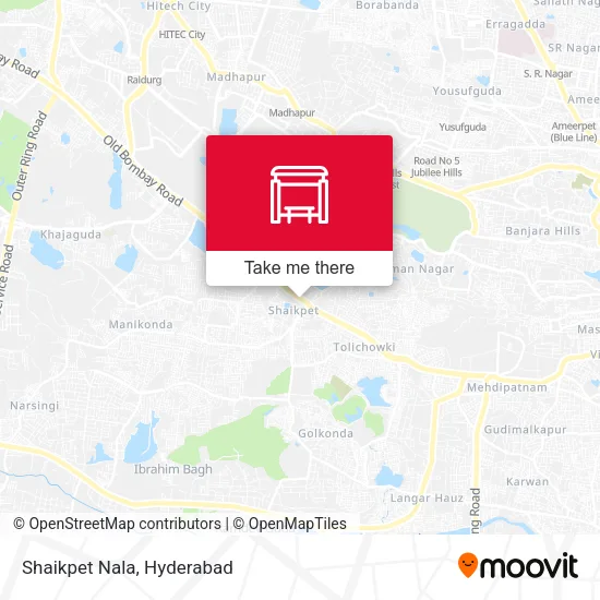 Shaikpet Nala map