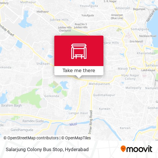 Salarjung Colony Bus Stop map