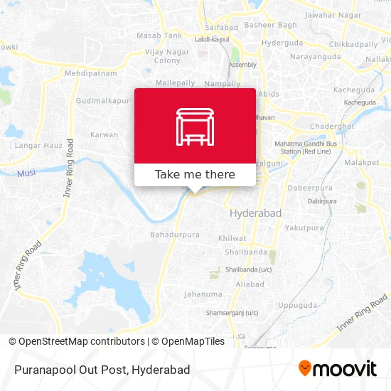 Puranapool Out Post map