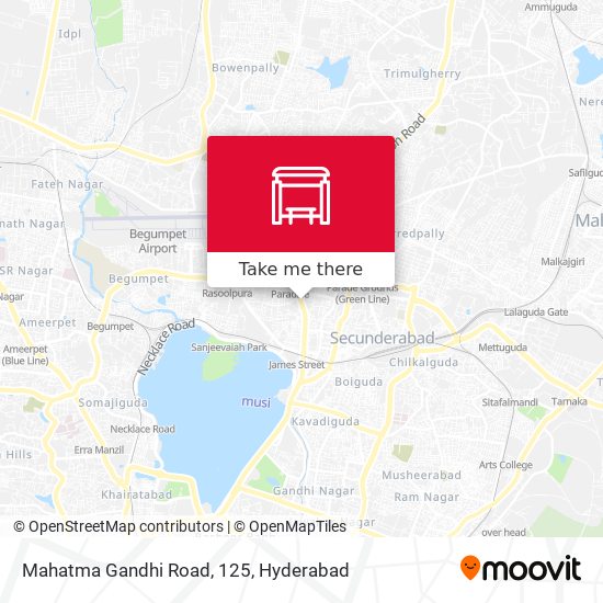 Mahatma Gandhi Road, 125 map