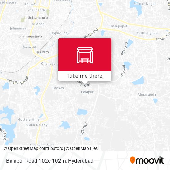 Balapur Road 102c 102m map