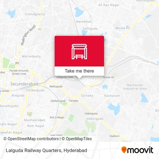 Lalguda Railway Quarters map