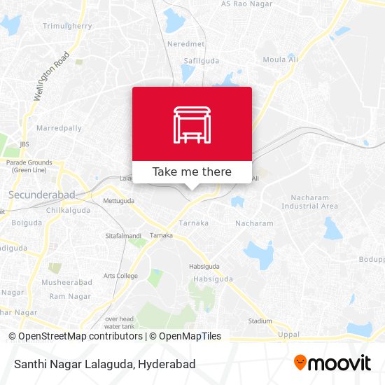 Santhi Nagar Lalaguda map