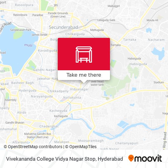 Vivekananda College Vidya Nagar Stop map