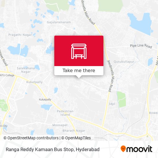 Ranga Reddy Kamaan Bus Stop map