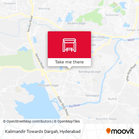 Kalimandir Towards Dargah map