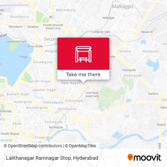 Lalithanagar Ramnagar Stop map