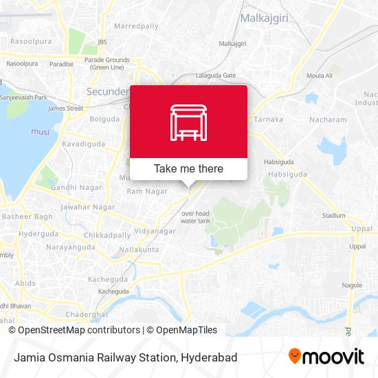 Jamia Osmania Railway Station map