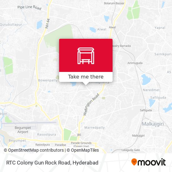 RTC Colony Gun Rock Road map