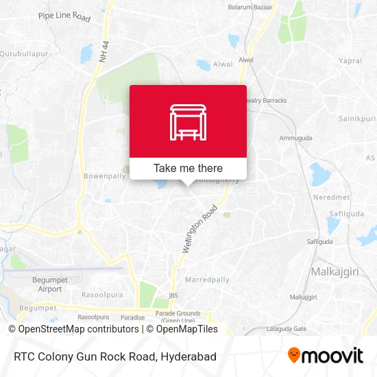RTC Colony Gun Rock Road map