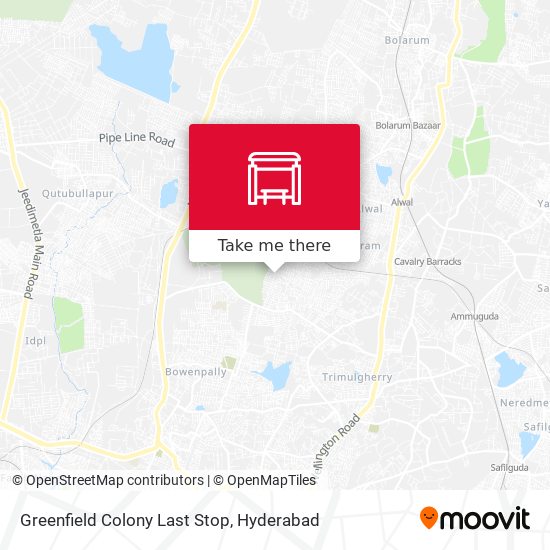 Greenfield Colony Last Stop map