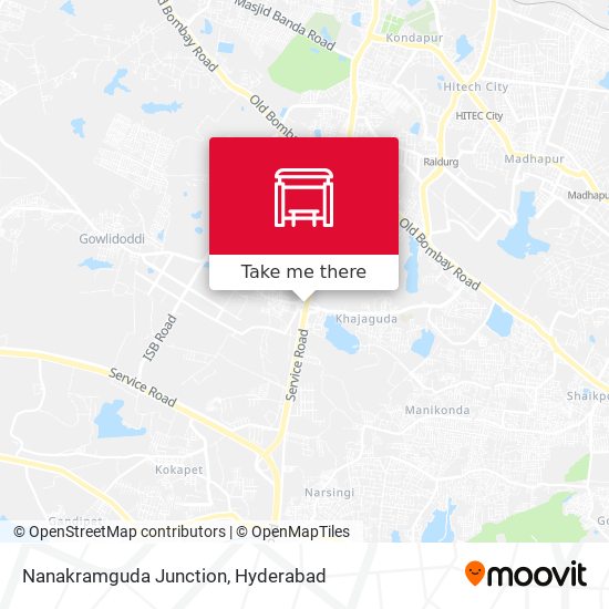 Nanakramguda Junction map