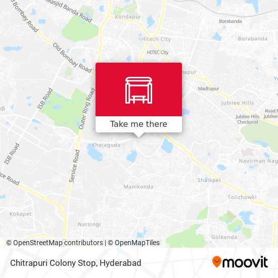 Chitrapuri Colony Stop map