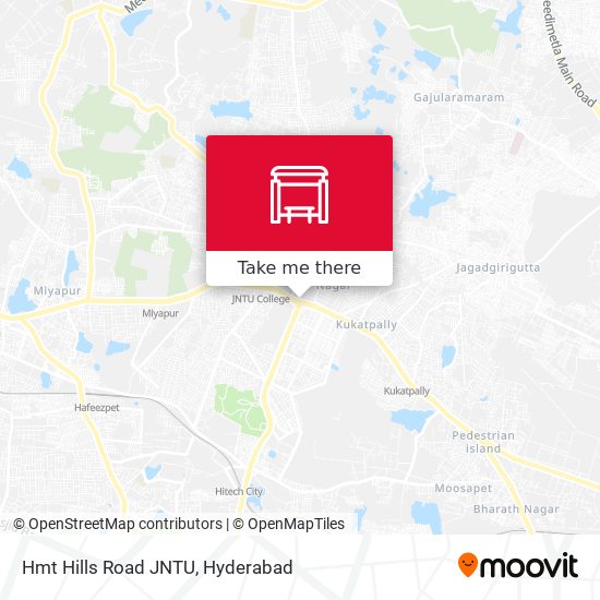 Hmt Hills Road JNTU map