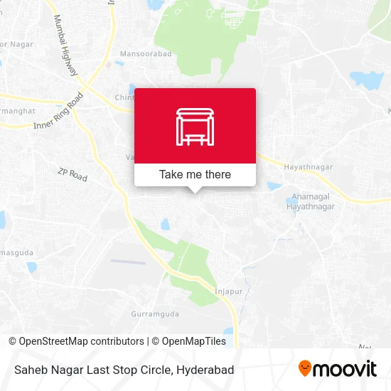 Saheb Nagar Last Stop Circle map