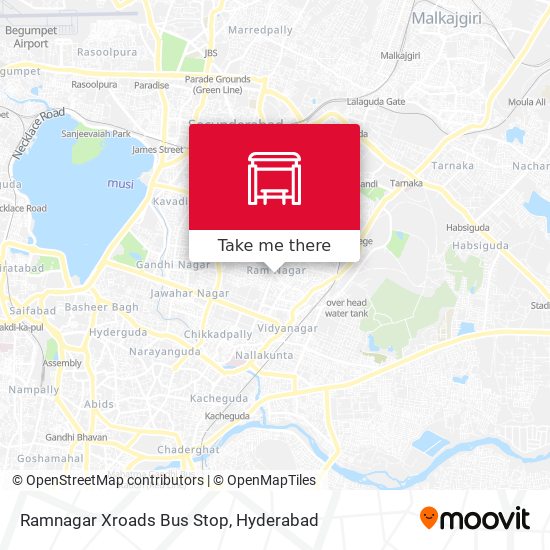 Ramnagar Xroads Bus Stop map