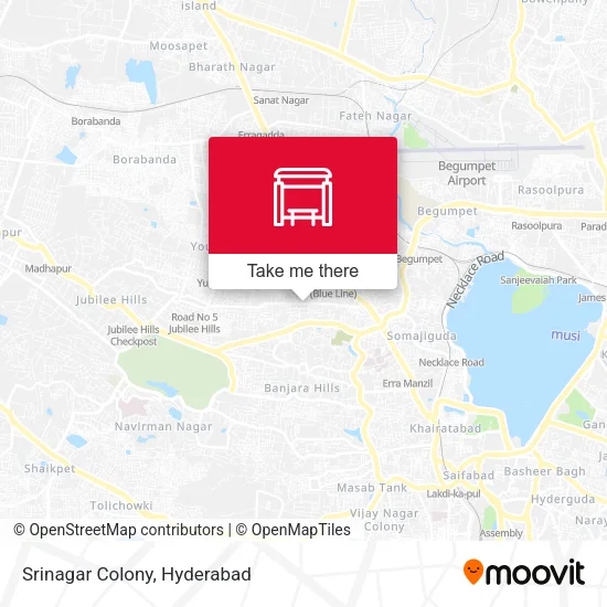 Srinagar Colony map