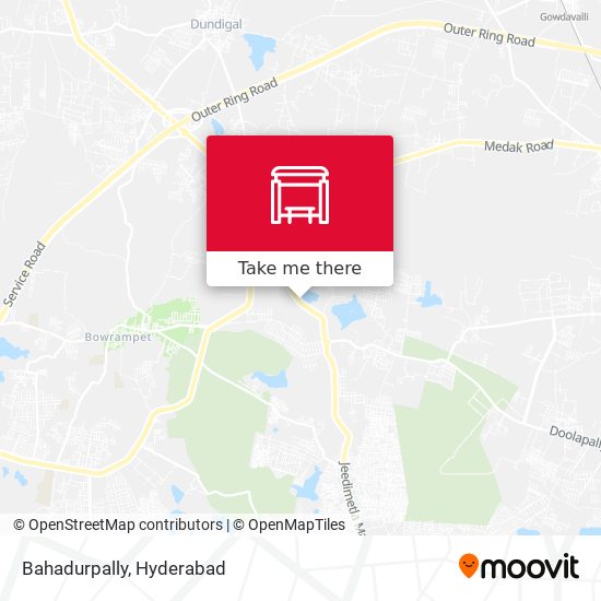 Bahadurpally map