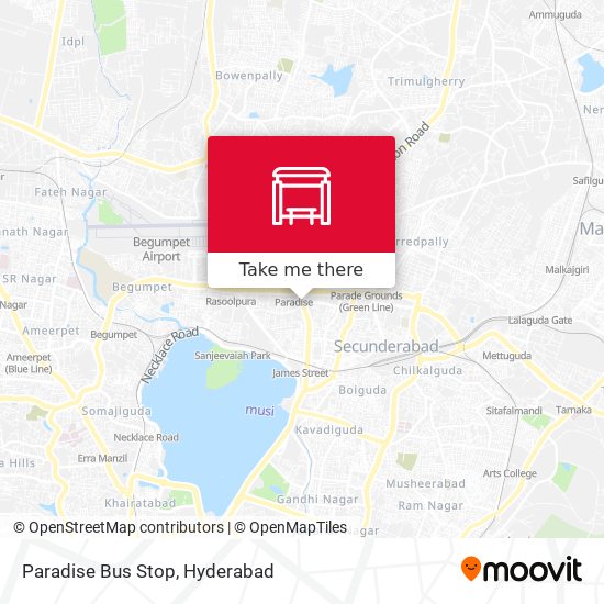 Paradise Bus Stop map