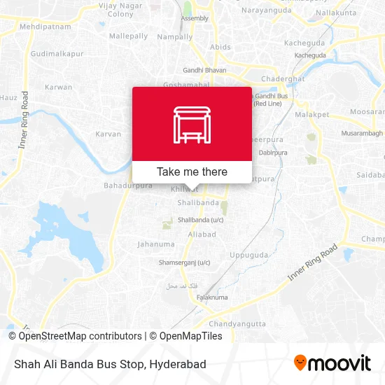 Shah Ali Banda Bus Stop map