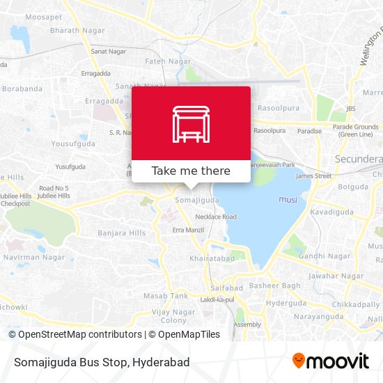 Somajiguda Bus Stop map