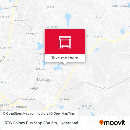 RTC Colony Bus Stop 38a 3m map