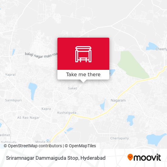 Sriramnagar Dammaiguda Stop map