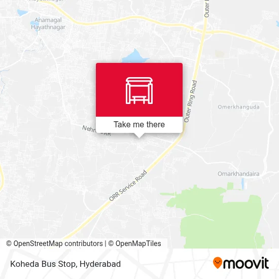 Koheda Bus Stop map