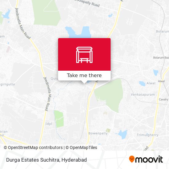 Durga Estates Suchitra map