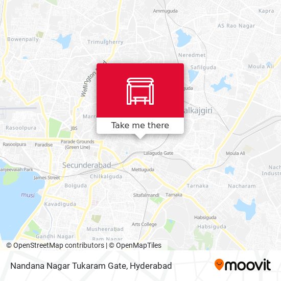 Nandana Nagar Tukaram Gate map