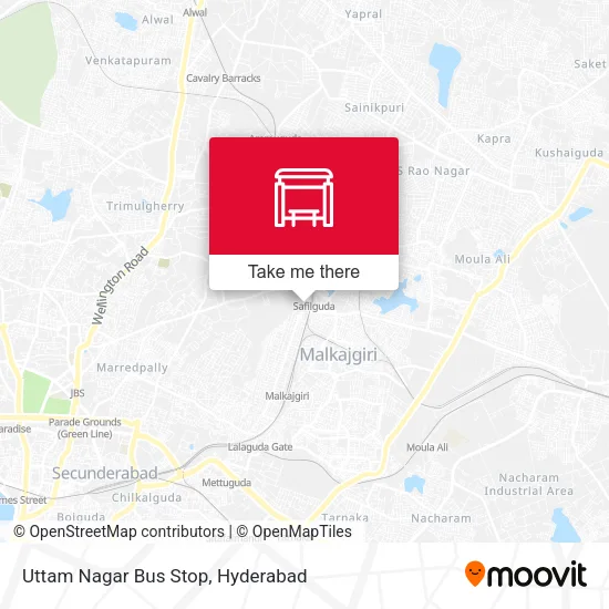 Uttam Nagar Bus Stop map