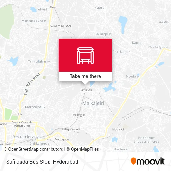 Safilguda Bus Stop map