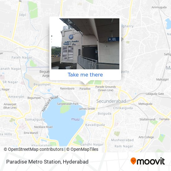 Paradise Metro Station map