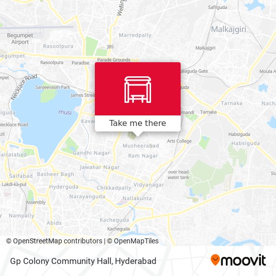 Gp Colony Community Hall map