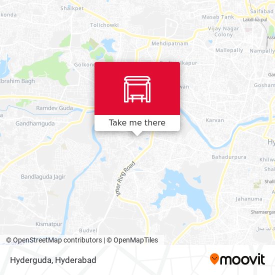 Hyderguda map