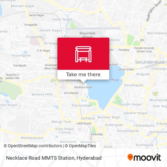 Necklace Road MMTS Station map