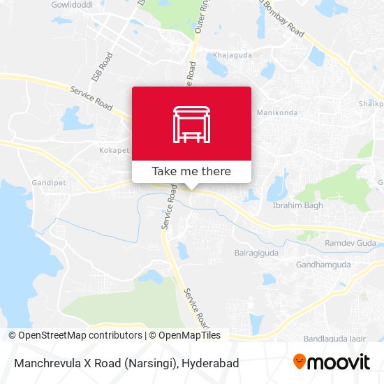 Manchrevula X Road (Narsingi) map